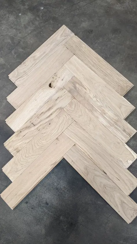 Massieve eiken visgraat parket – D-klasse