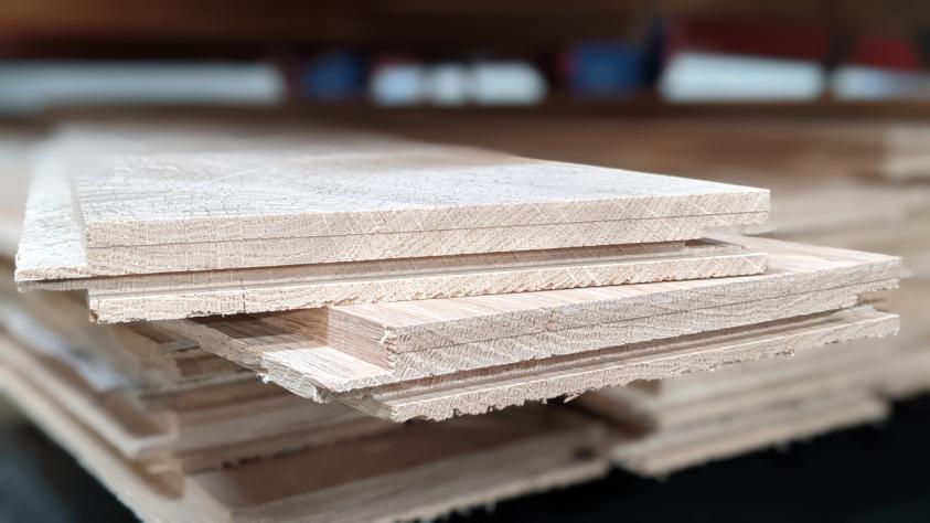 Eiken planken voor buiten.