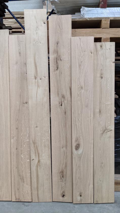 C-  klasse massieve  eiken planken 20 mm dik.